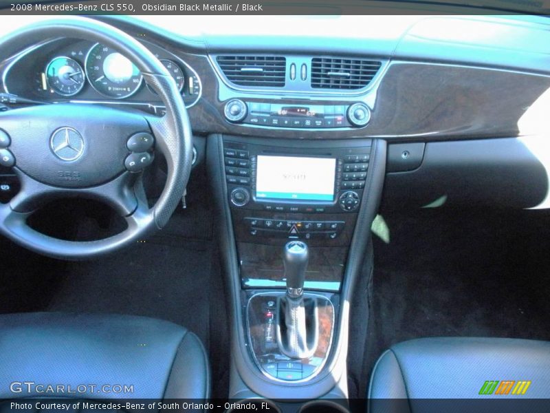 Obsidian Black Metallic / Black 2008 Mercedes-Benz CLS 550