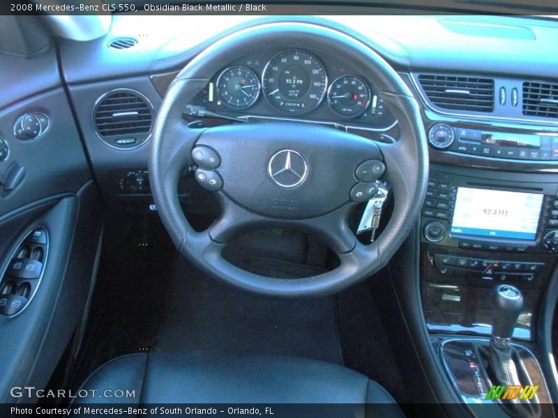 Obsidian Black Metallic / Black 2008 Mercedes-Benz CLS 550