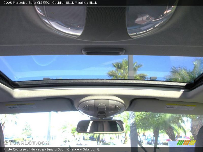 Obsidian Black Metallic / Black 2008 Mercedes-Benz CLS 550