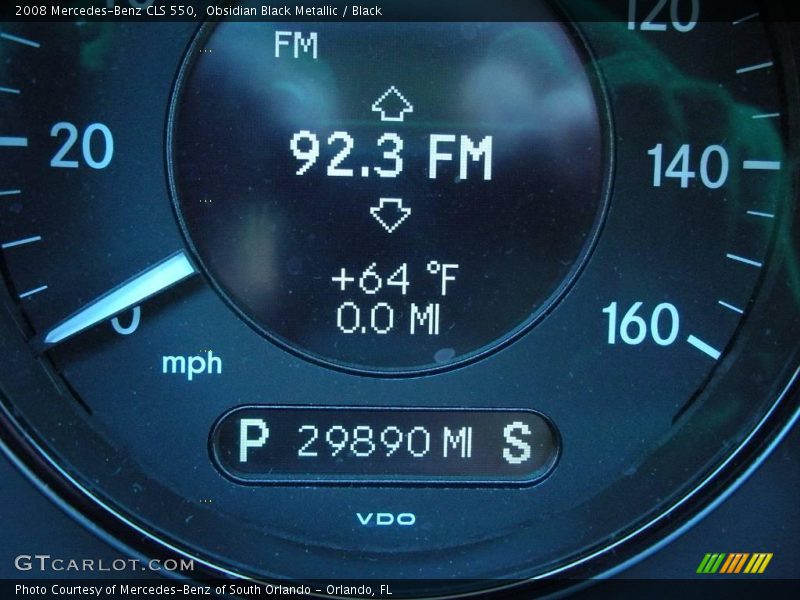 Obsidian Black Metallic / Black 2008 Mercedes-Benz CLS 550
