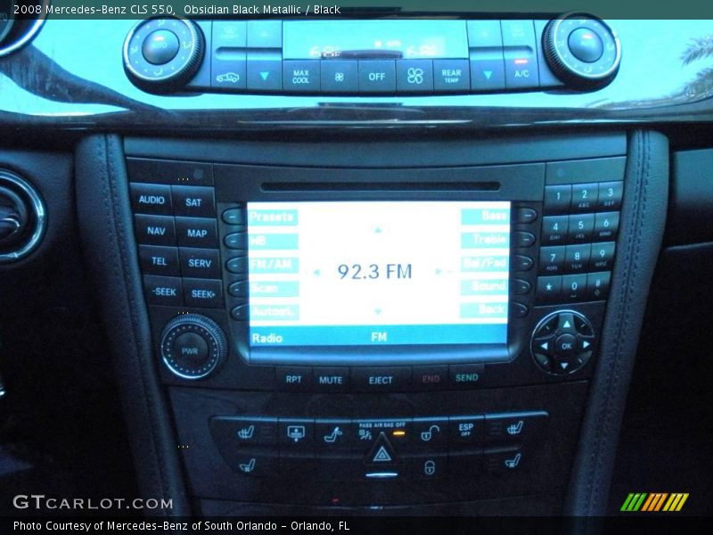 Obsidian Black Metallic / Black 2008 Mercedes-Benz CLS 550