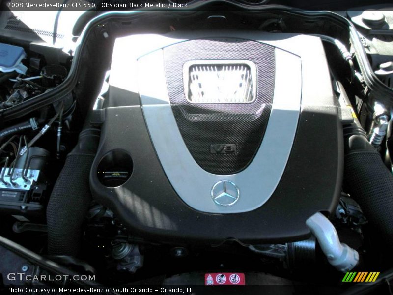 Obsidian Black Metallic / Black 2008 Mercedes-Benz CLS 550