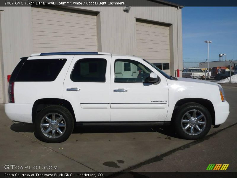 Summit White / Cocoa/Light Cashmere 2007 GMC Yukon Denali AWD