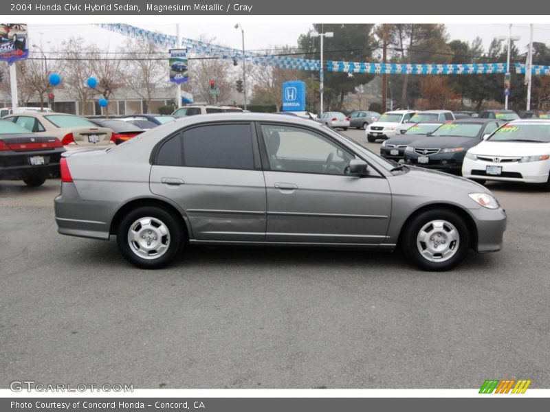 Magnesium Metallic / Gray 2004 Honda Civic Hybrid Sedan