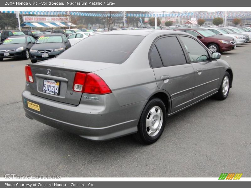Magnesium Metallic / Gray 2004 Honda Civic Hybrid Sedan