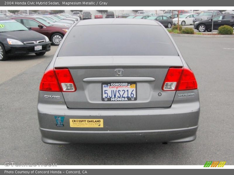 Magnesium Metallic / Gray 2004 Honda Civic Hybrid Sedan