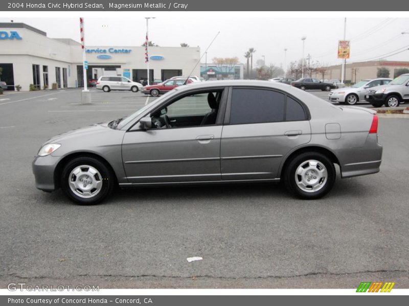 Magnesium Metallic / Gray 2004 Honda Civic Hybrid Sedan