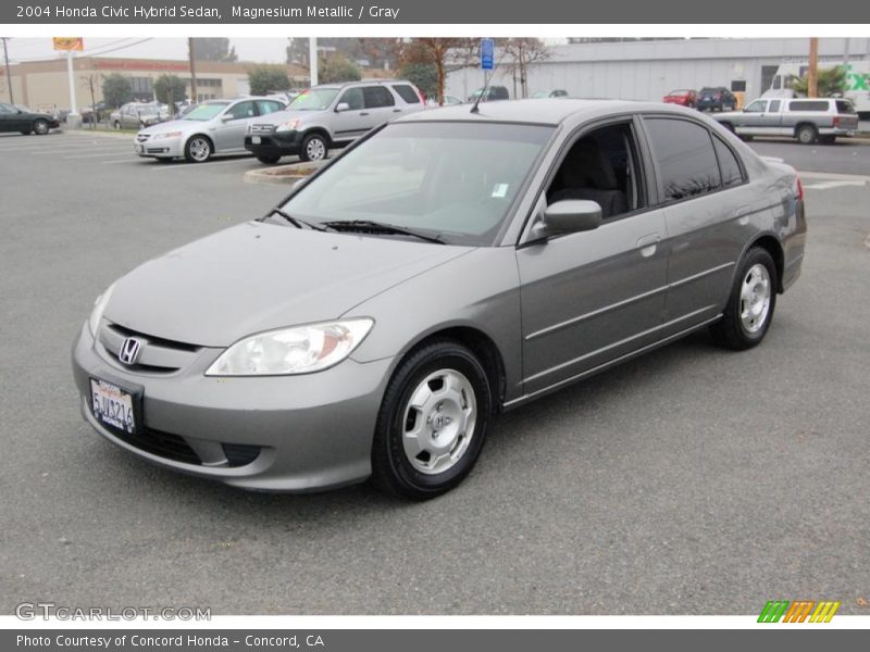 Magnesium Metallic / Gray 2004 Honda Civic Hybrid Sedan