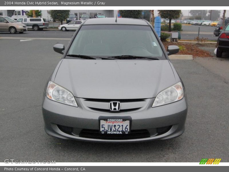 Magnesium Metallic / Gray 2004 Honda Civic Hybrid Sedan