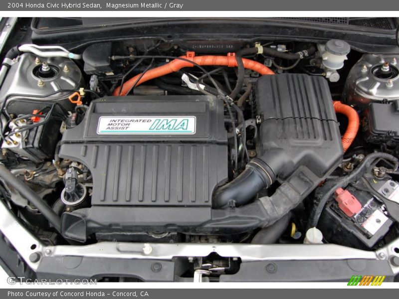 Magnesium Metallic / Gray 2004 Honda Civic Hybrid Sedan
