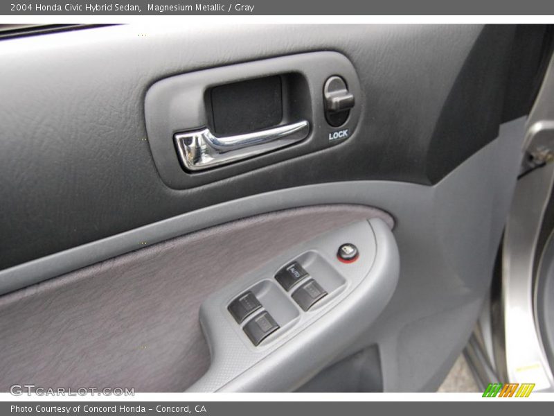 Magnesium Metallic / Gray 2004 Honda Civic Hybrid Sedan