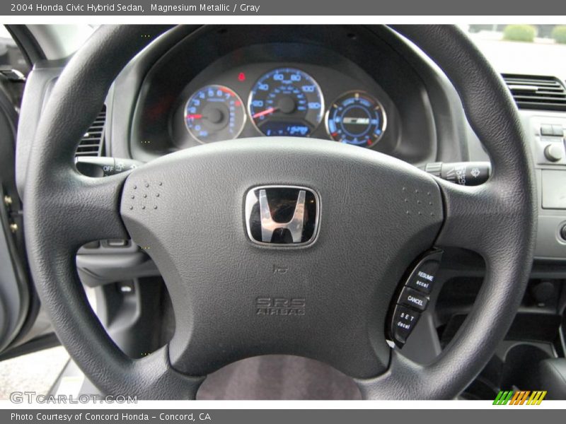 Magnesium Metallic / Gray 2004 Honda Civic Hybrid Sedan