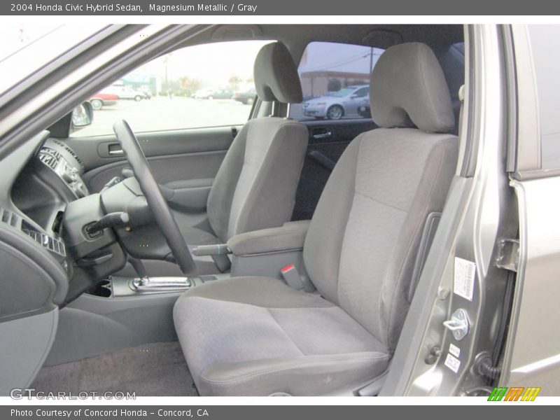 Magnesium Metallic / Gray 2004 Honda Civic Hybrid Sedan