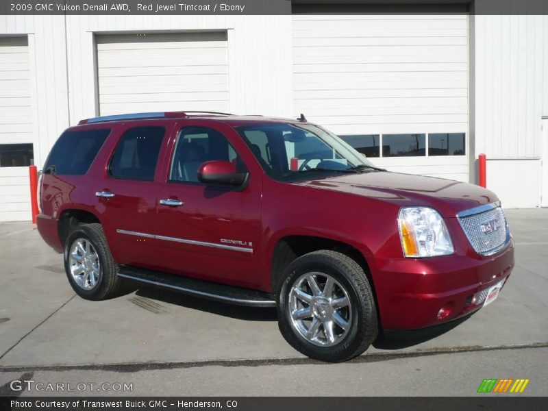 Red Jewel Tintcoat / Ebony 2009 GMC Yukon Denali AWD