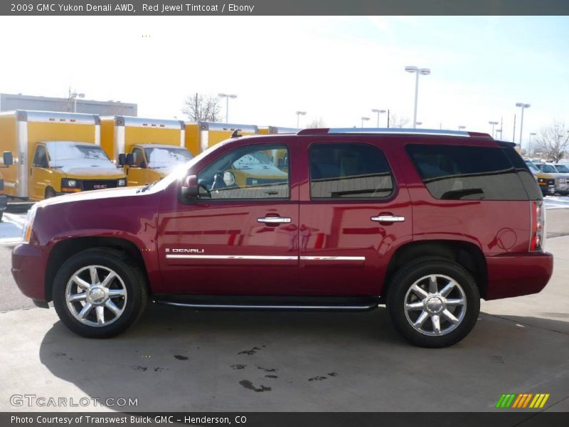 Red Jewel Tintcoat / Ebony 2009 GMC Yukon Denali AWD