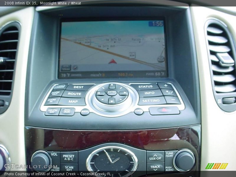 Moonlight White / Wheat 2008 Infiniti EX 35