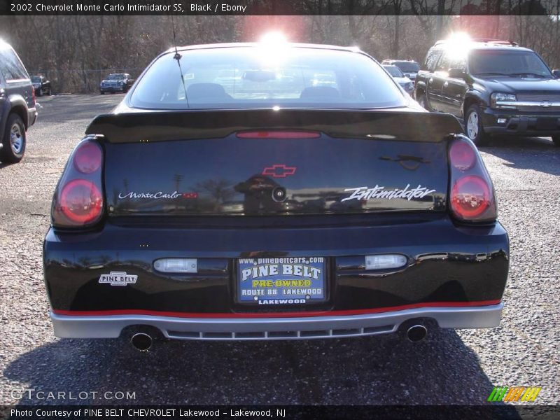 Black / Ebony 2002 Chevrolet Monte Carlo Intimidator SS
