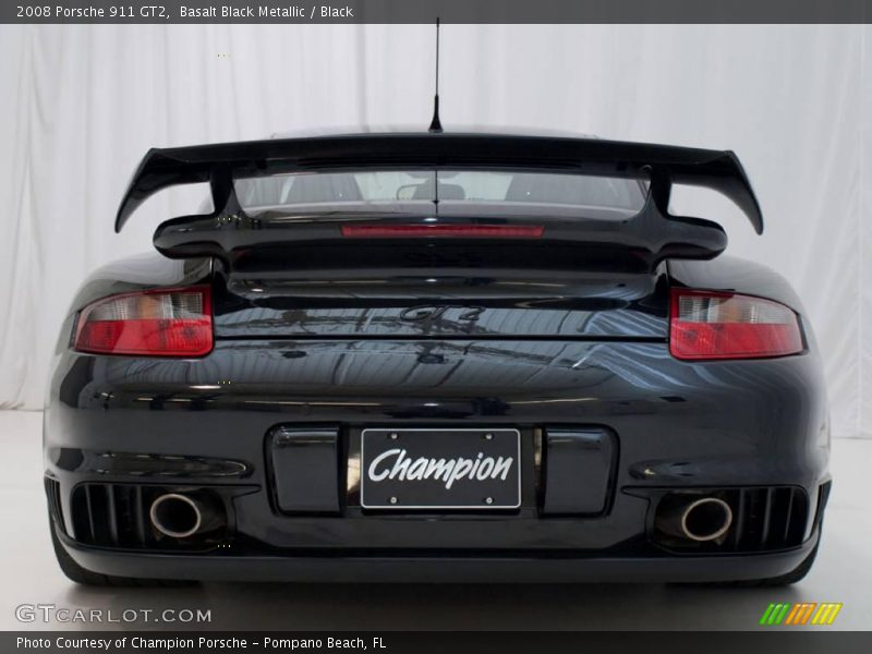 Basalt Black Metallic / Black 2008 Porsche 911 GT2