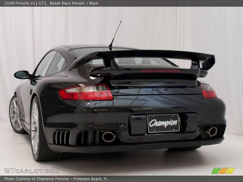 Basalt Black Metallic / Black 2008 Porsche 911 GT2