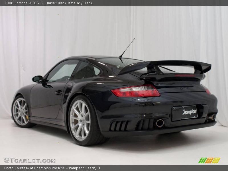 Basalt Black Metallic / Black 2008 Porsche 911 GT2