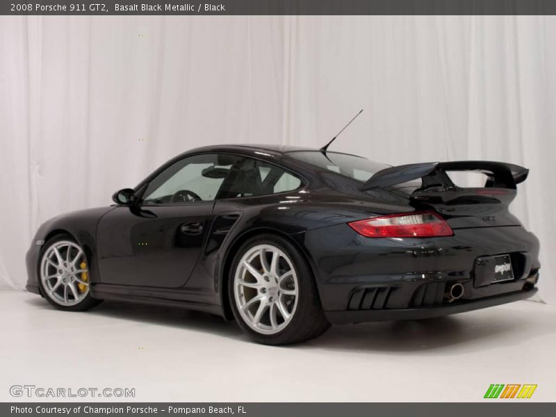 Basalt Black Metallic / Black 2008 Porsche 911 GT2