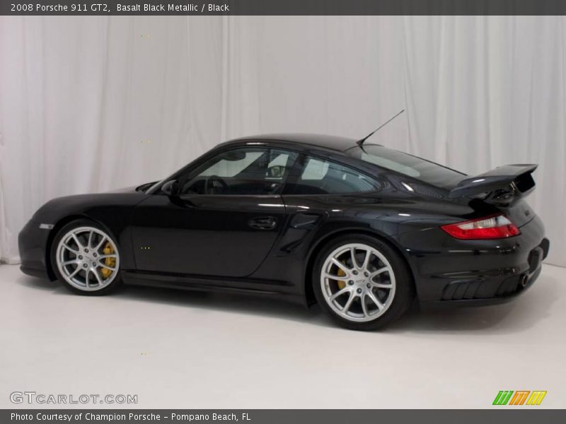 Basalt Black Metallic / Black 2008 Porsche 911 GT2