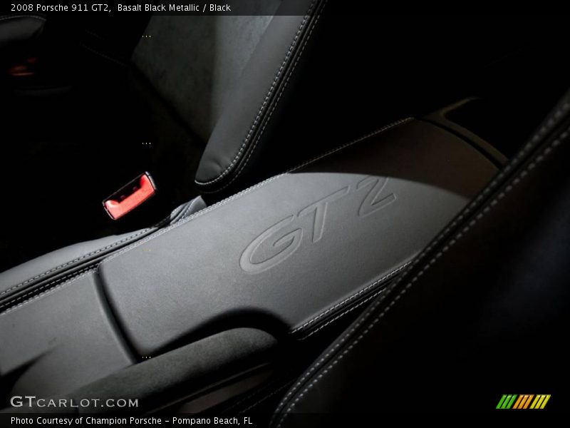 Basalt Black Metallic / Black 2008 Porsche 911 GT2
