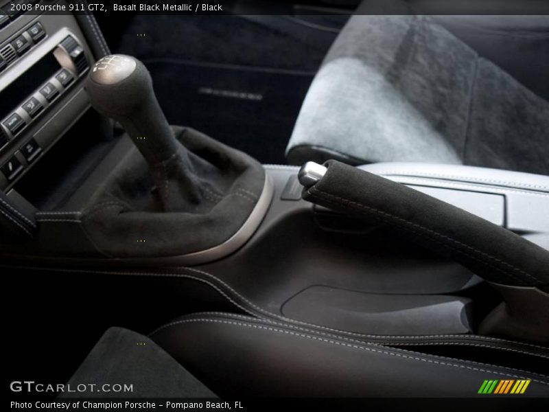 Basalt Black Metallic / Black 2008 Porsche 911 GT2