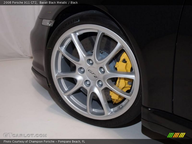 Basalt Black Metallic / Black 2008 Porsche 911 GT2