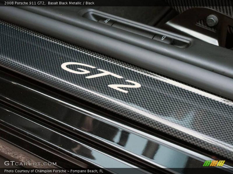 Basalt Black Metallic / Black 2008 Porsche 911 GT2