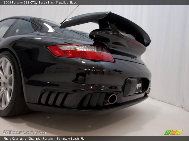 Basalt Black Metallic / Black 2008 Porsche 911 GT2