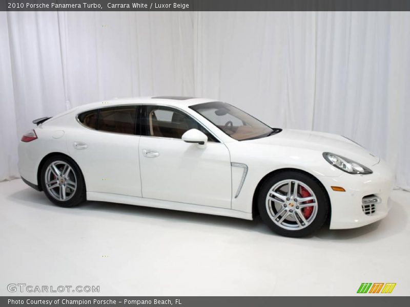 Carrara White / Luxor Beige 2010 Porsche Panamera Turbo