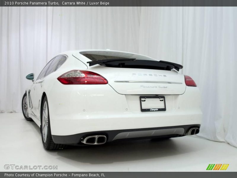 Carrara White / Luxor Beige 2010 Porsche Panamera Turbo