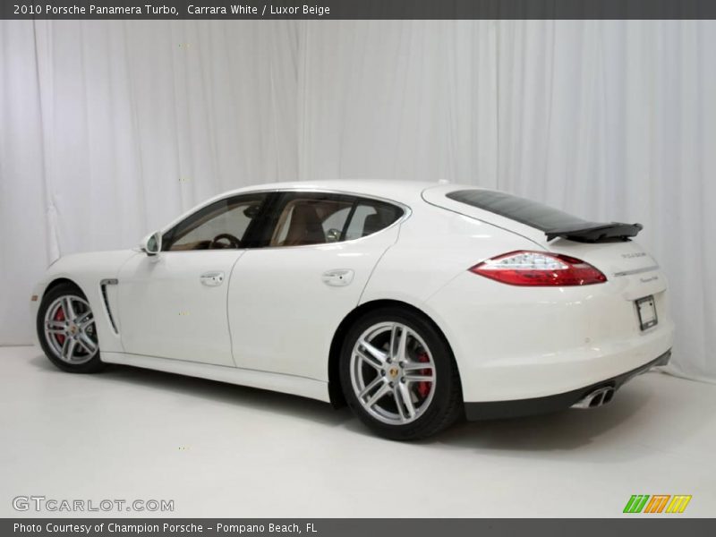 Carrara White / Luxor Beige 2010 Porsche Panamera Turbo