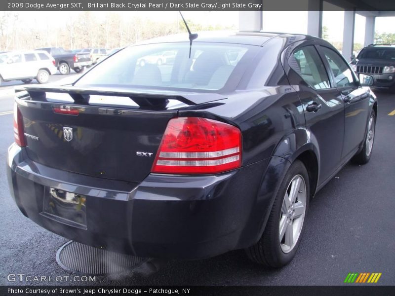 Brilliant Black Crystal Pearl / Dark Slate Gray/Light Slate Gray 2008 Dodge Avenger SXT