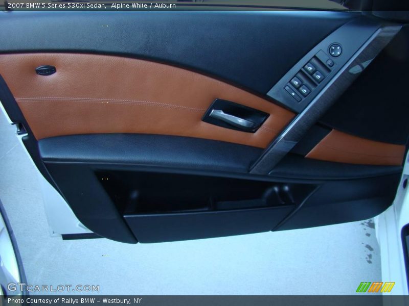 Alpine White / Auburn 2007 BMW 5 Series 530xi Sedan