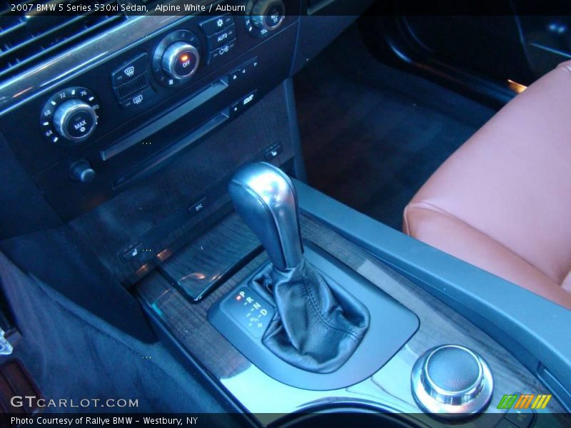 Alpine White / Auburn 2007 BMW 5 Series 530xi Sedan