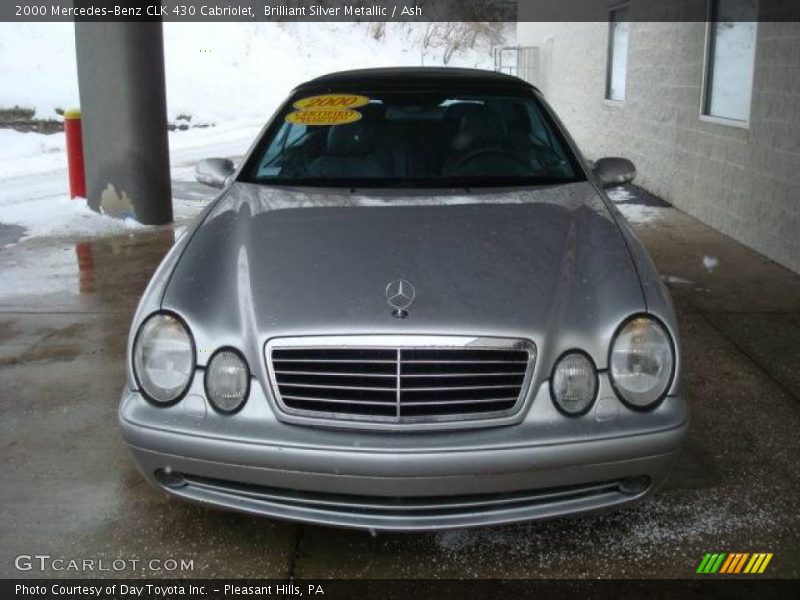 Brilliant Silver Metallic / Ash 2000 Mercedes-Benz CLK 430 Cabriolet