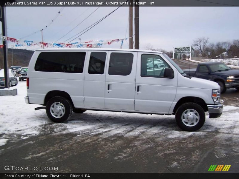 Oxford White / Medium Flint 2009 Ford E Series Van E350 Super Duty XLT Passenger