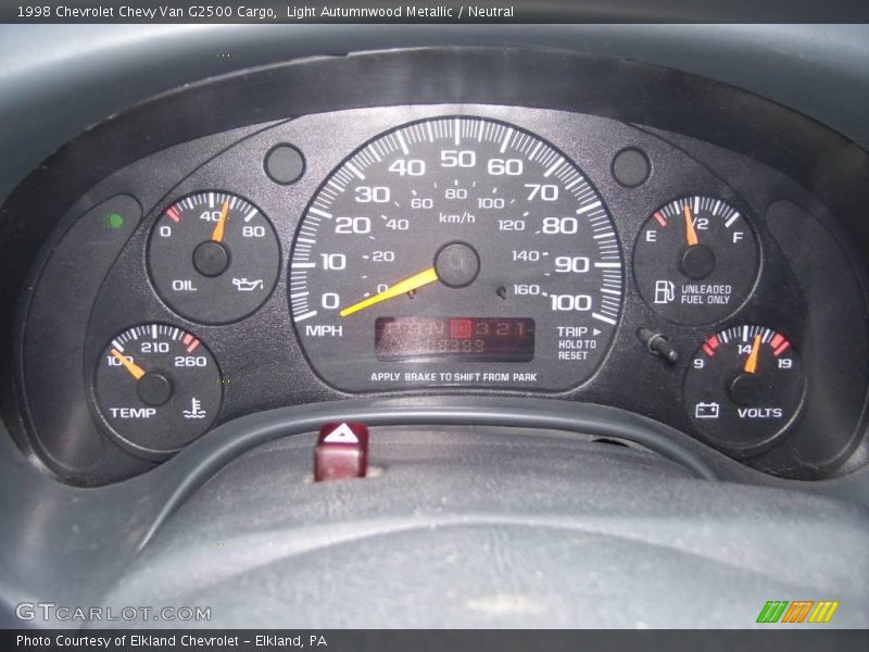 Light Autumnwood Metallic / Neutral 1998 Chevrolet Chevy Van G2500 Cargo
