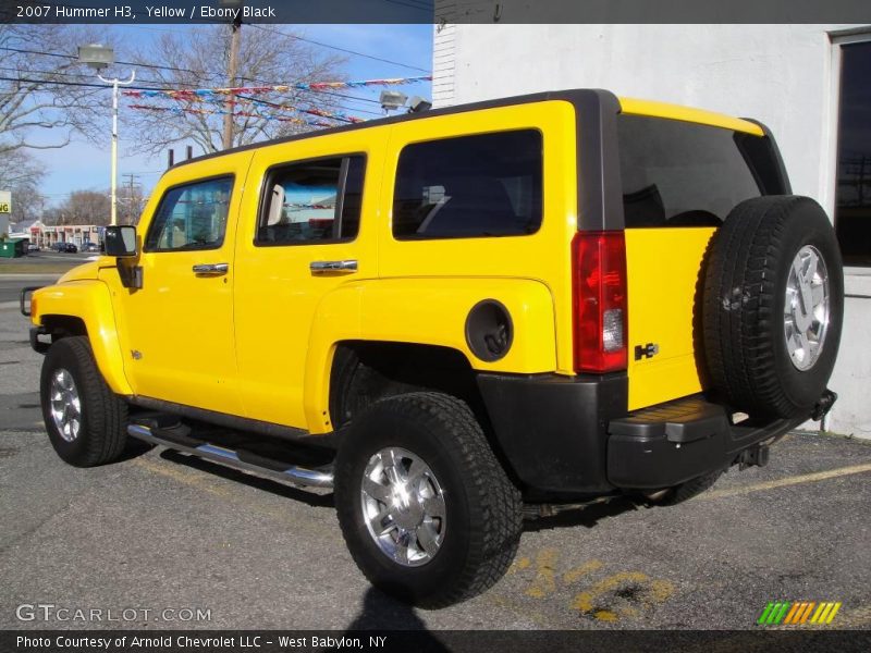 Yellow / Ebony Black 2007 Hummer H3