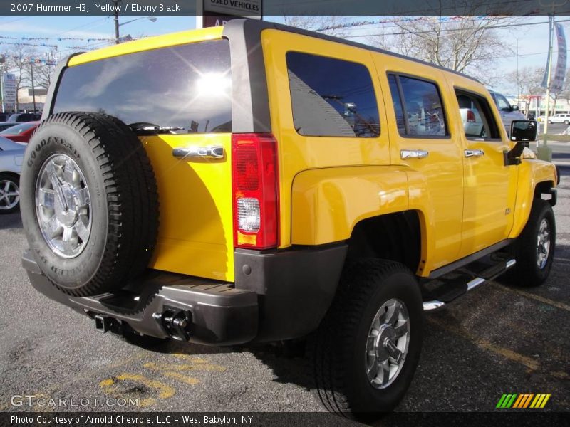 Yellow / Ebony Black 2007 Hummer H3