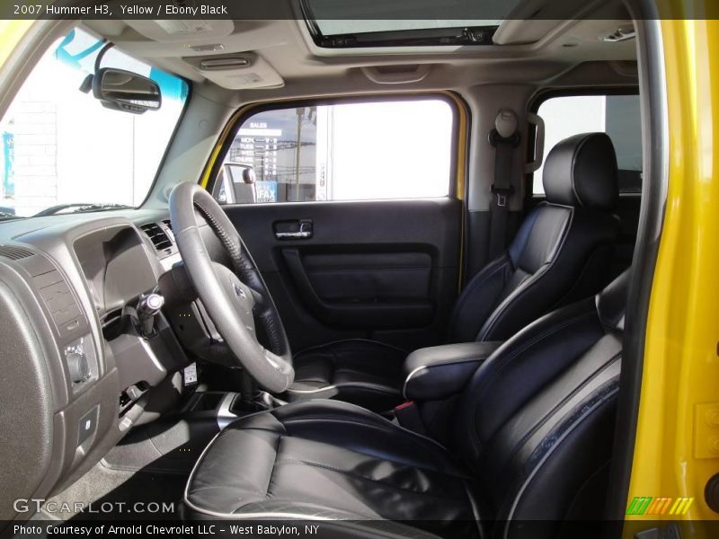 Yellow / Ebony Black 2007 Hummer H3