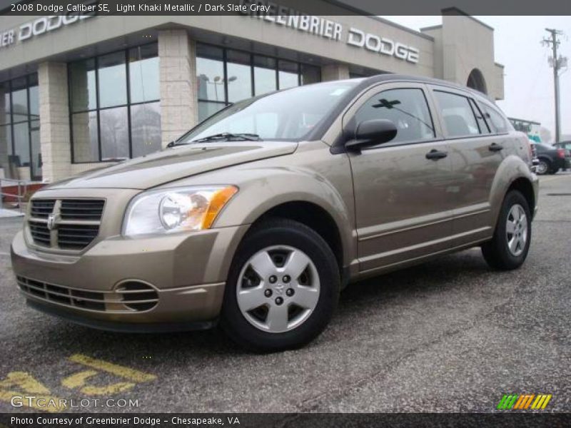 Light Khaki Metallic / Dark Slate Gray 2008 Dodge Caliber SE