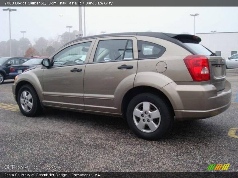 Light Khaki Metallic / Dark Slate Gray 2008 Dodge Caliber SE