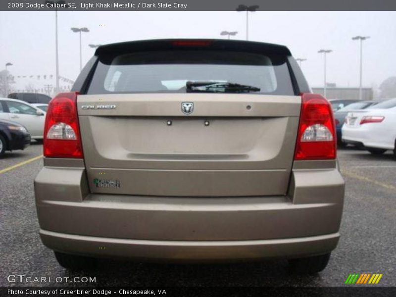 Light Khaki Metallic / Dark Slate Gray 2008 Dodge Caliber SE