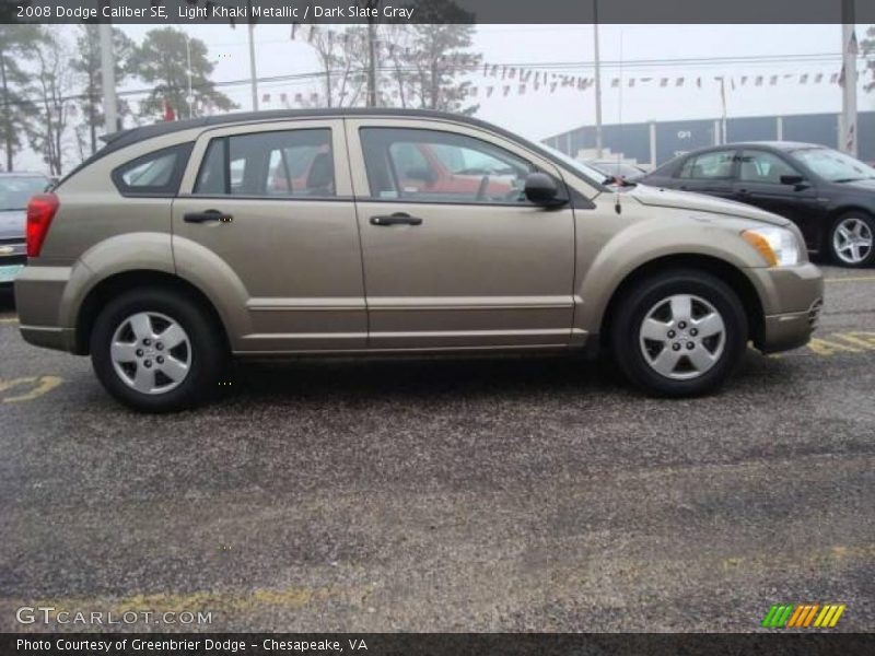 Light Khaki Metallic / Dark Slate Gray 2008 Dodge Caliber SE