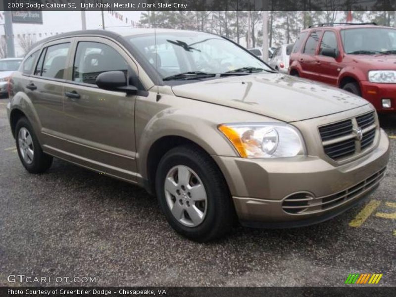 Light Khaki Metallic / Dark Slate Gray 2008 Dodge Caliber SE