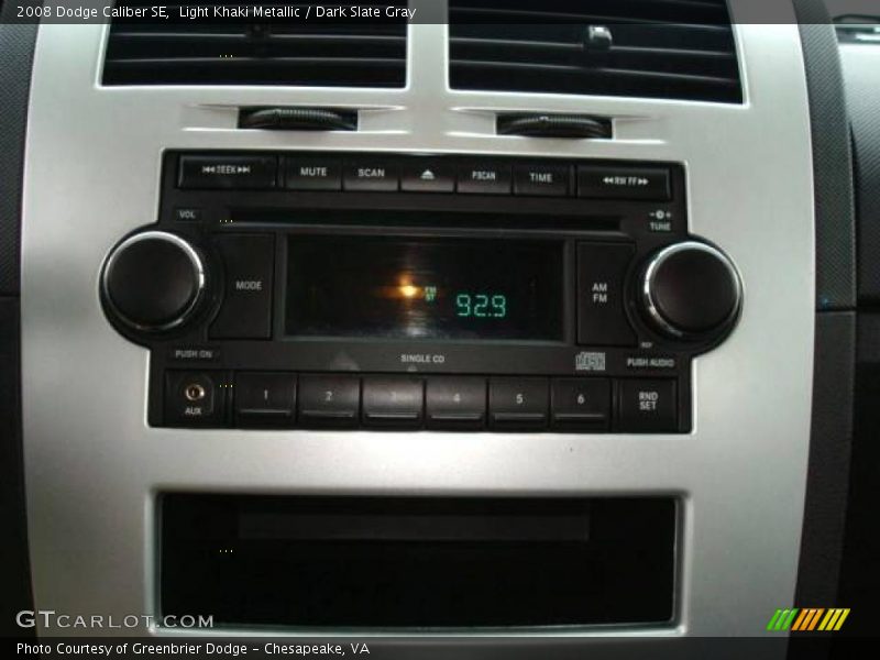 Light Khaki Metallic / Dark Slate Gray 2008 Dodge Caliber SE