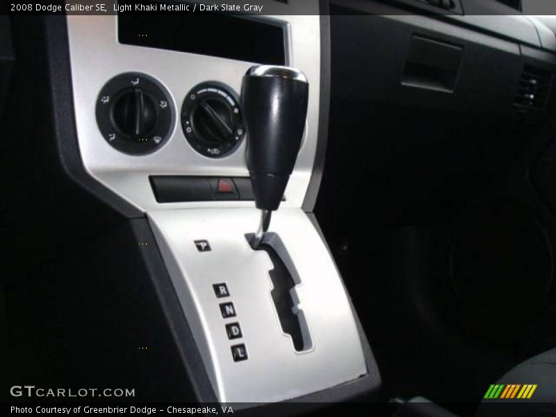 Light Khaki Metallic / Dark Slate Gray 2008 Dodge Caliber SE